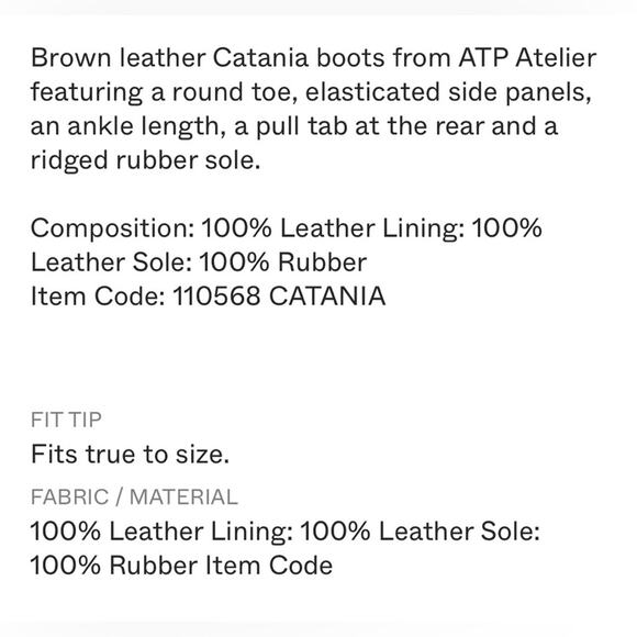 ATP Atelier Catania Brandy Leather Lug Sole Chelsea Boots Chunky Pull-On Booties - Picture 12 of 12